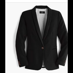 J crew Parke Blazer in Black Wool Flannel